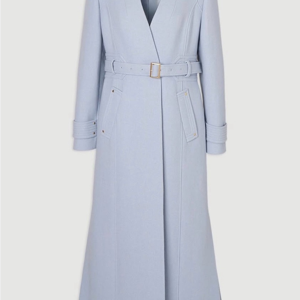 Karen Millen Light Blue Long Sleeve Dress